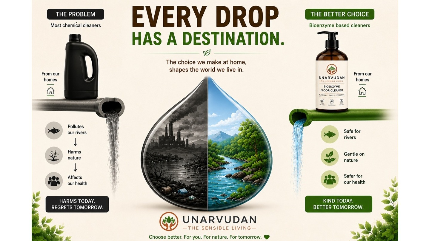Every Drop Has a Destination | Why Bioenzyme Cleaners Matter | Unarvudan