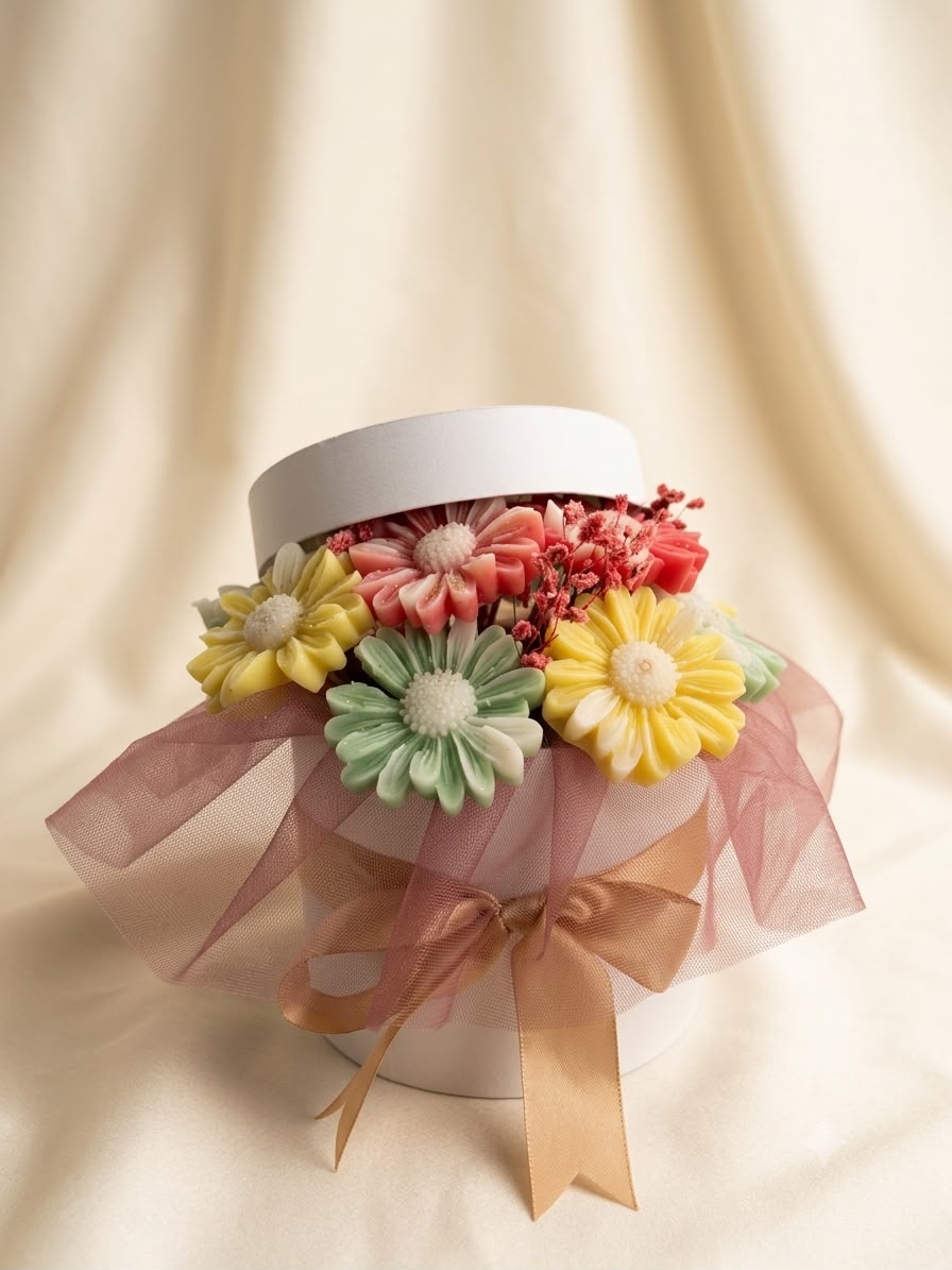 Floral Luxe – Premium Scented Wax Bouquet