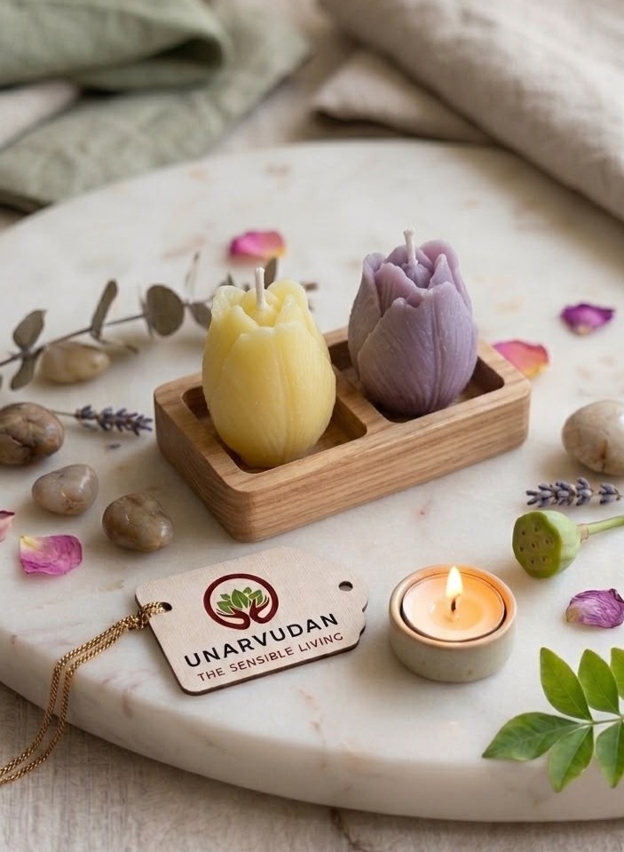 Handcrafted Soy Wax Tulip Candles 